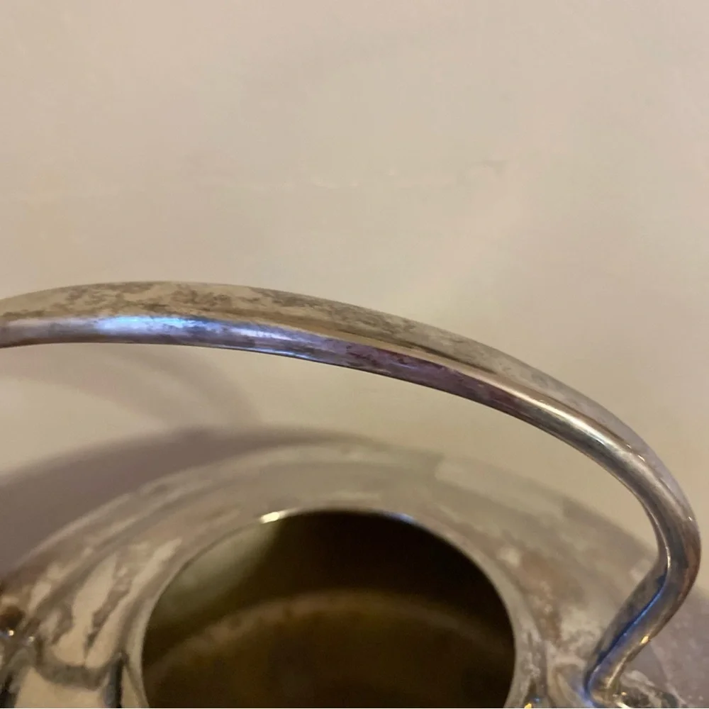 Restoration Hardware Silver Plated Tea Kettle With Warmer